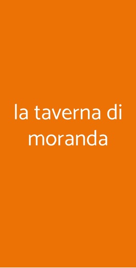 Taverna Di Moranda, Pienza