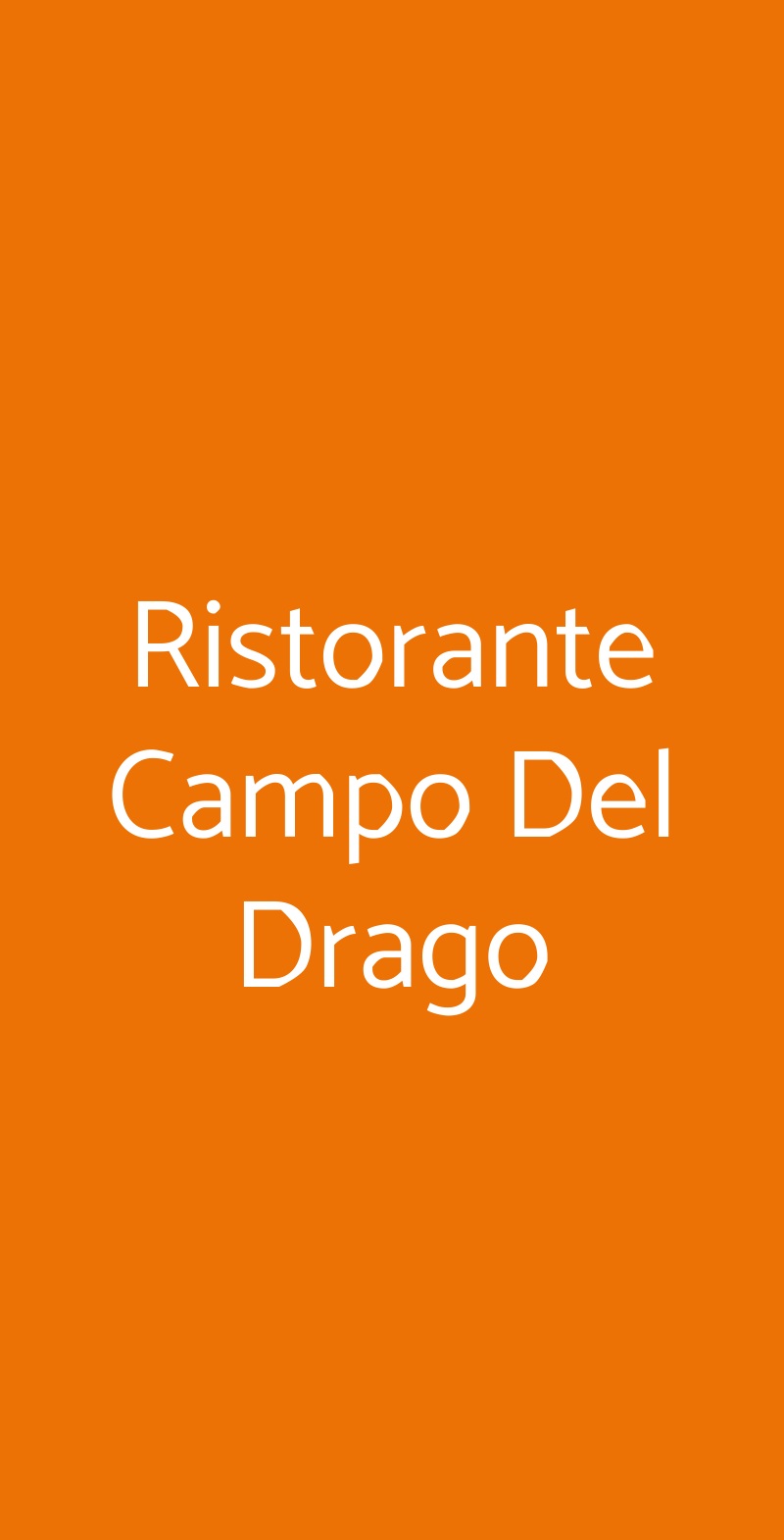 Ristorante Campo Del Drago Montalcino menù 1 pagina