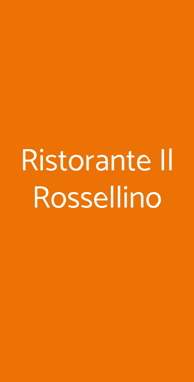 Ristorante Il Rossellino Pienza menù 1 pagina