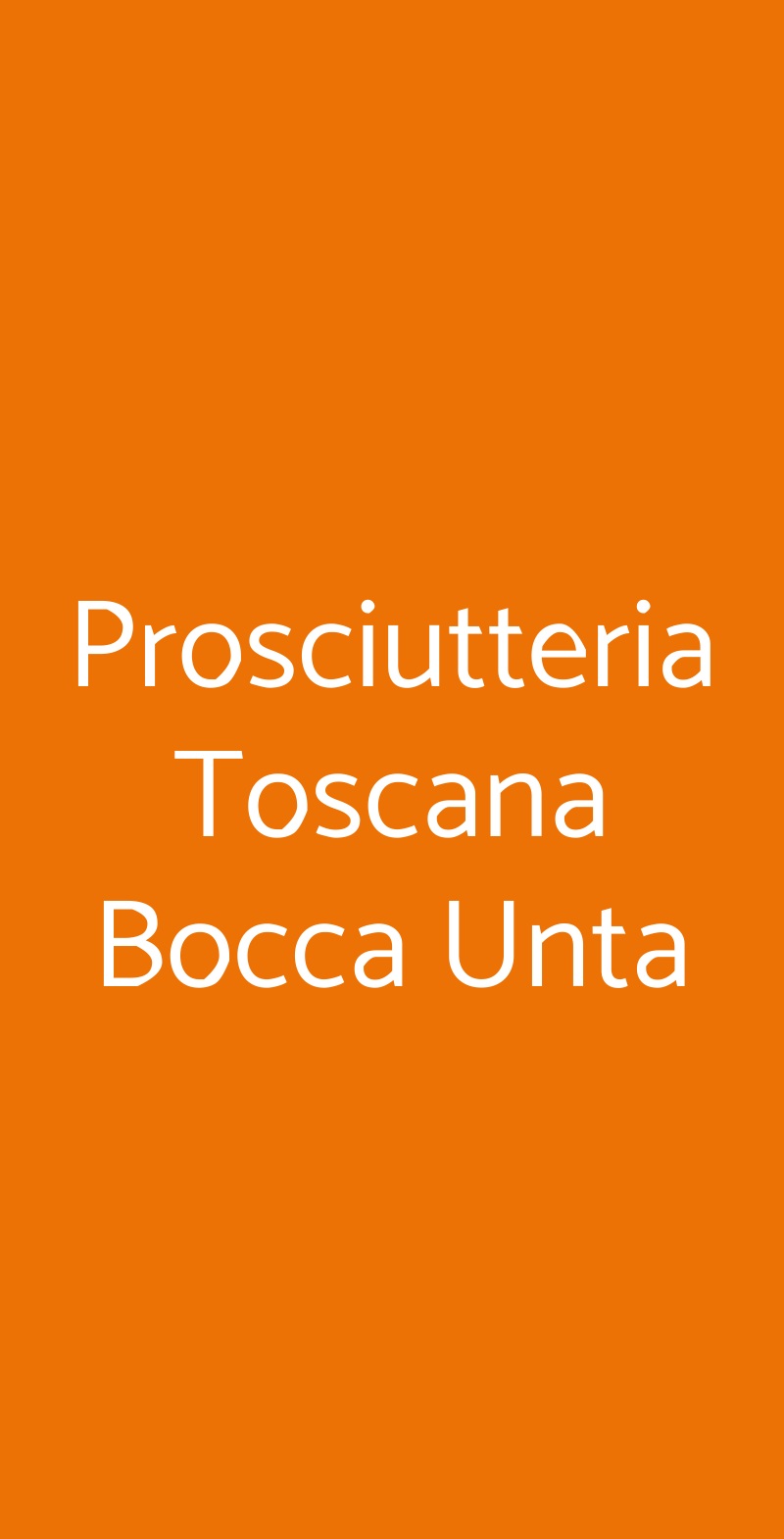 Prosciutteria Toscana Bocca Unta Montepulciano menù 1 pagina