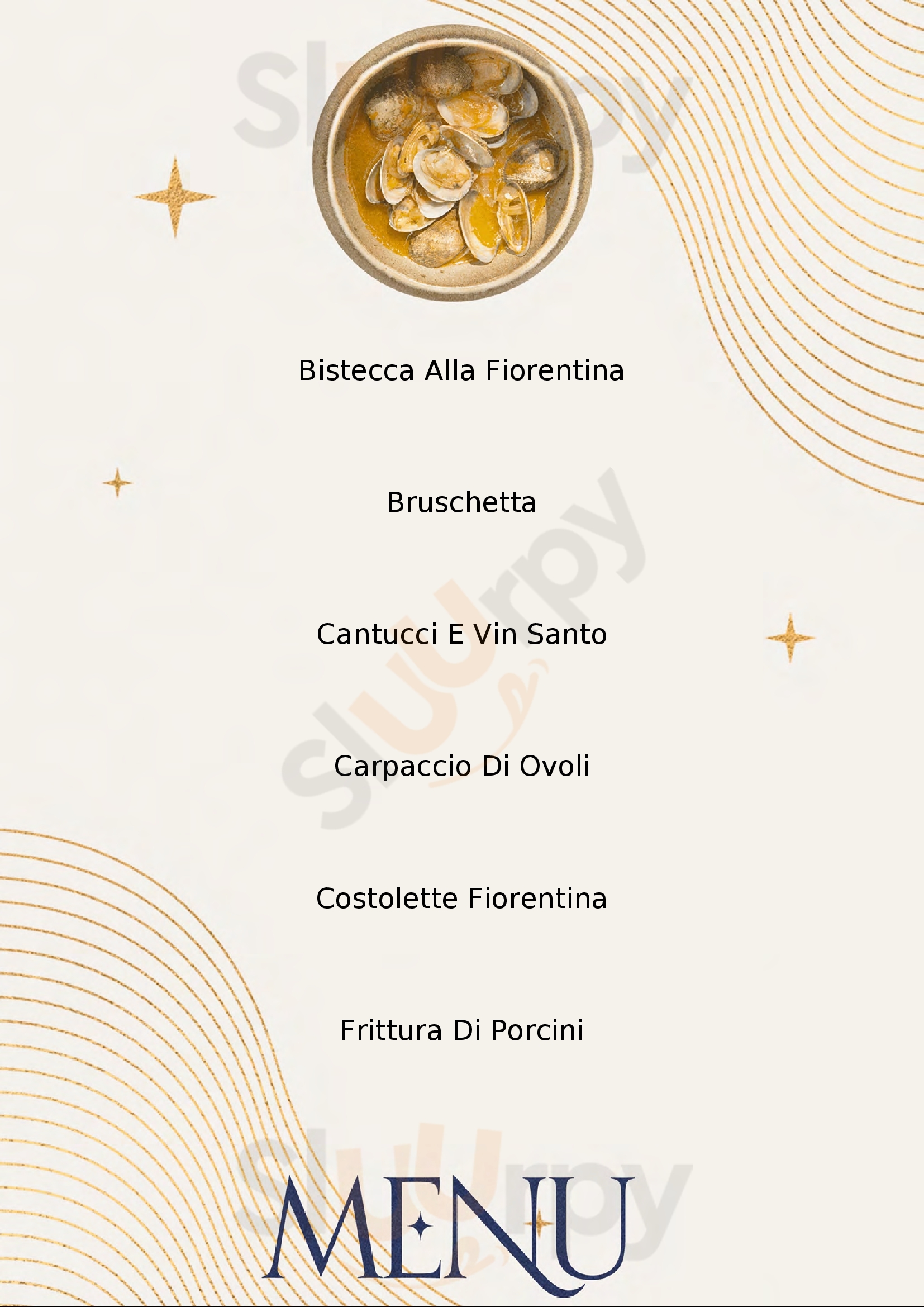 Osteria Santa Caterina Castiglione D'Orcia menù 1 pagina