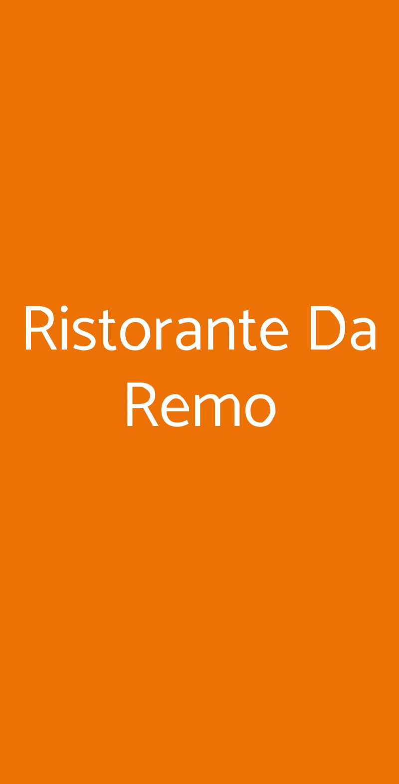 Ristorante Da Remo Monteriggioni menù 1 pagina