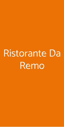 Ristorante Da Remo, Monteriggioni