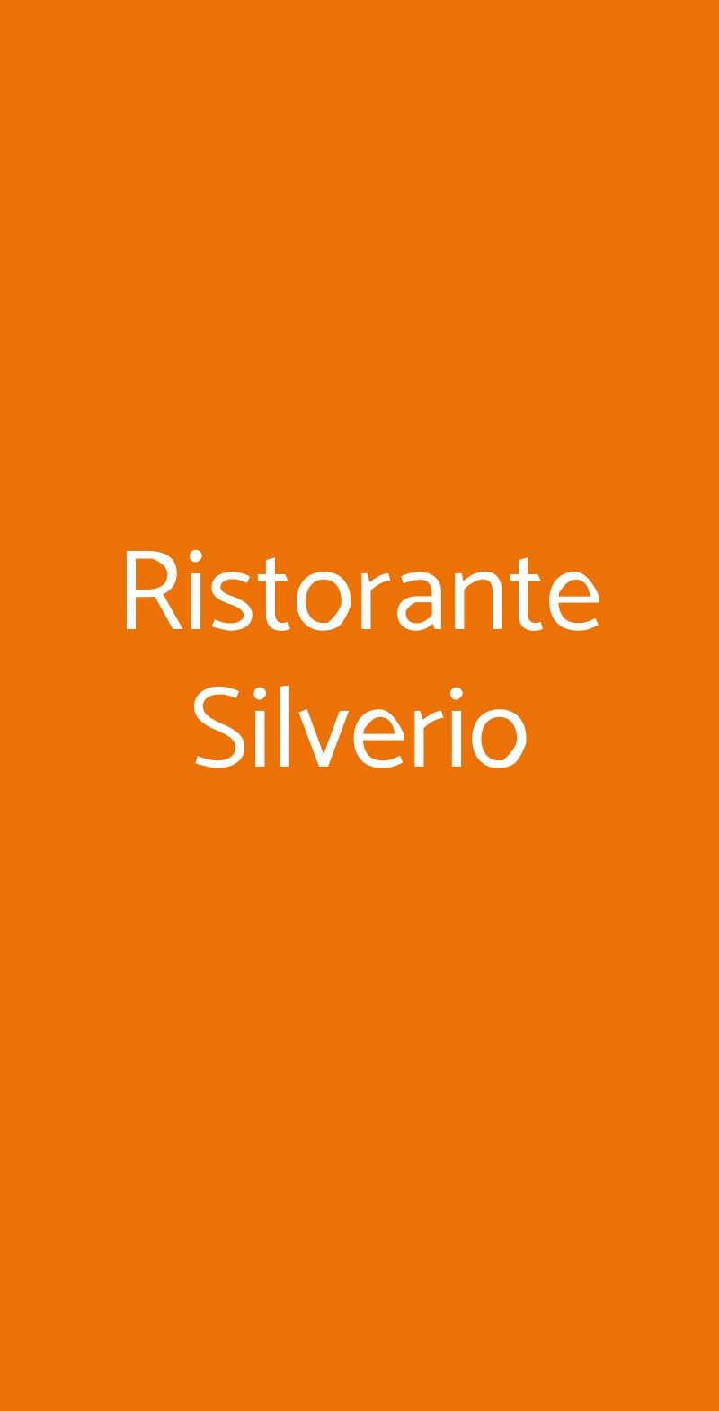 Ristorante Silverio Faenza menù 1 pagina