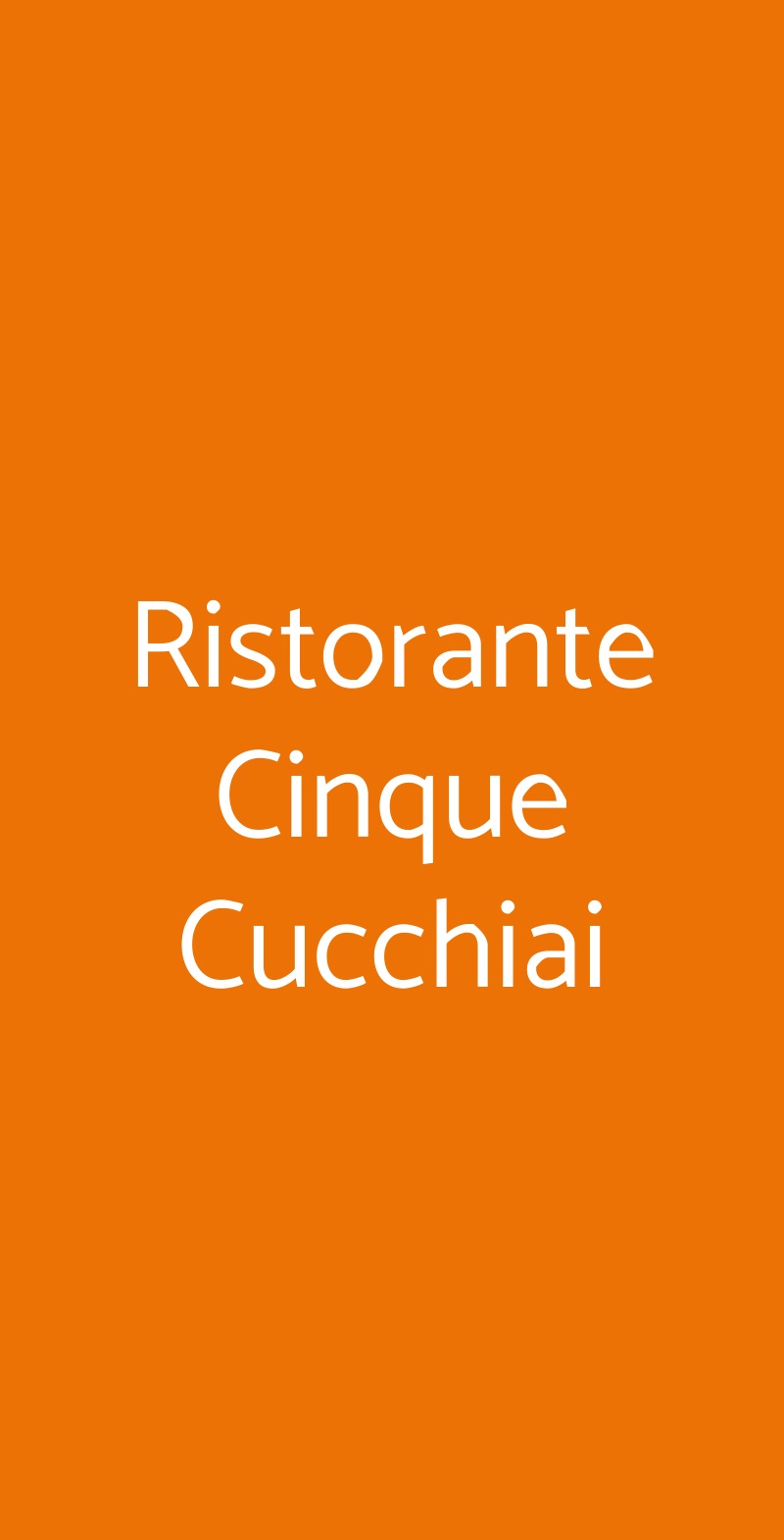 Ristorante Cinque Cucchiai Faenza menù 1 pagina