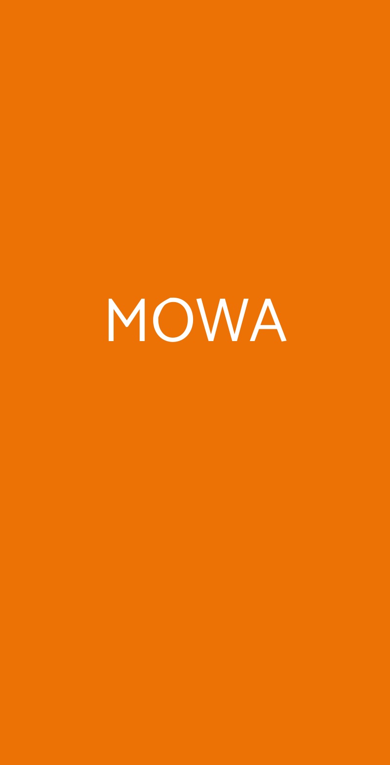 MOWA Ravenna menù 1 pagina