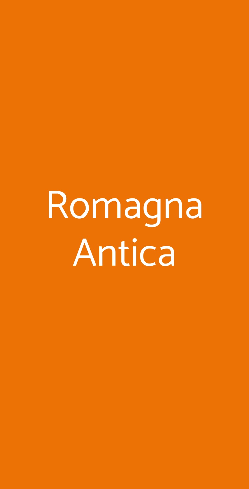 Romagna Antica Cervia menù 1 pagina