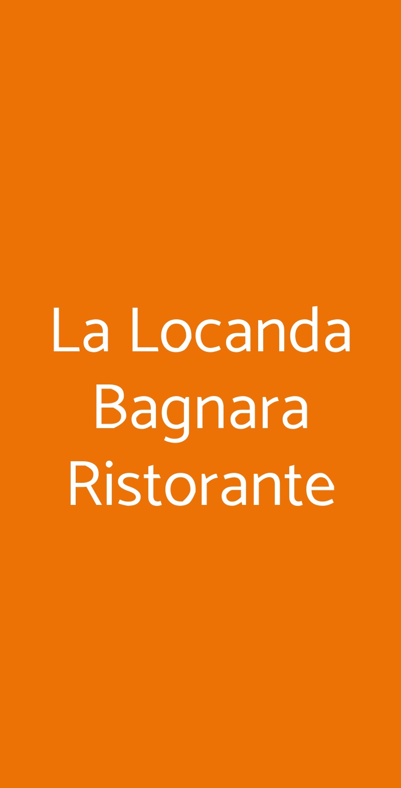 La Locanda Bagnara Ristorante Bagnara di Romagna menù 1 pagina