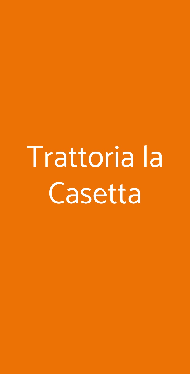 Trattoria la Casetta Brisighella menù 1 pagina