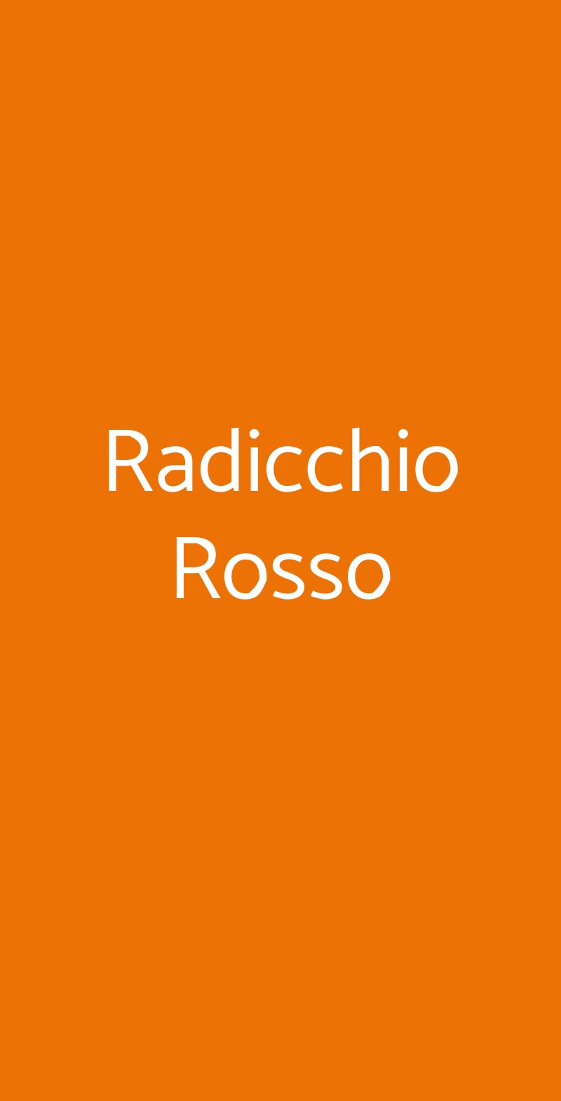 Radicchio Rosso Ravenna menù 1 pagina