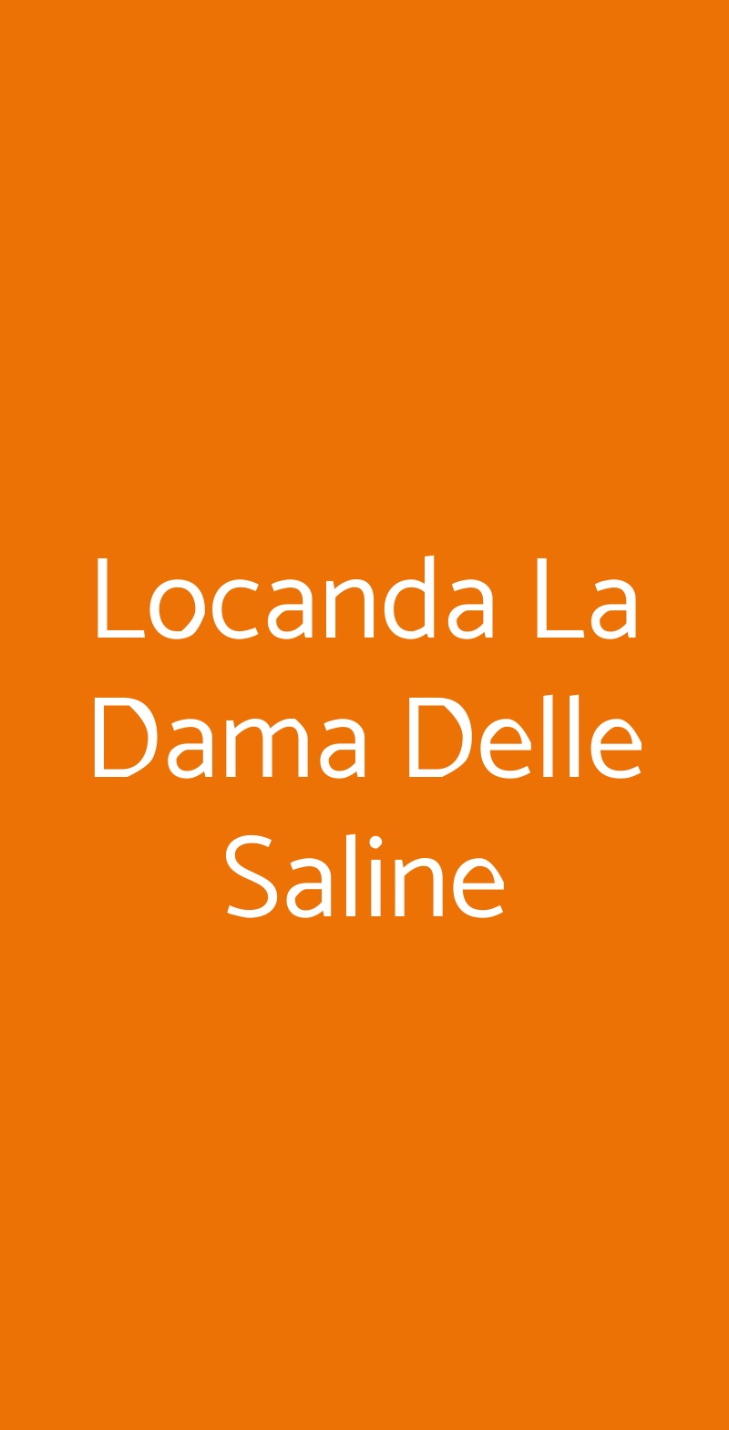 Locanda La Dama Delle Saline Cervia menù 1 pagina