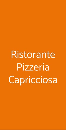 Ristorante Pizzeria Capricciosa, Cervia