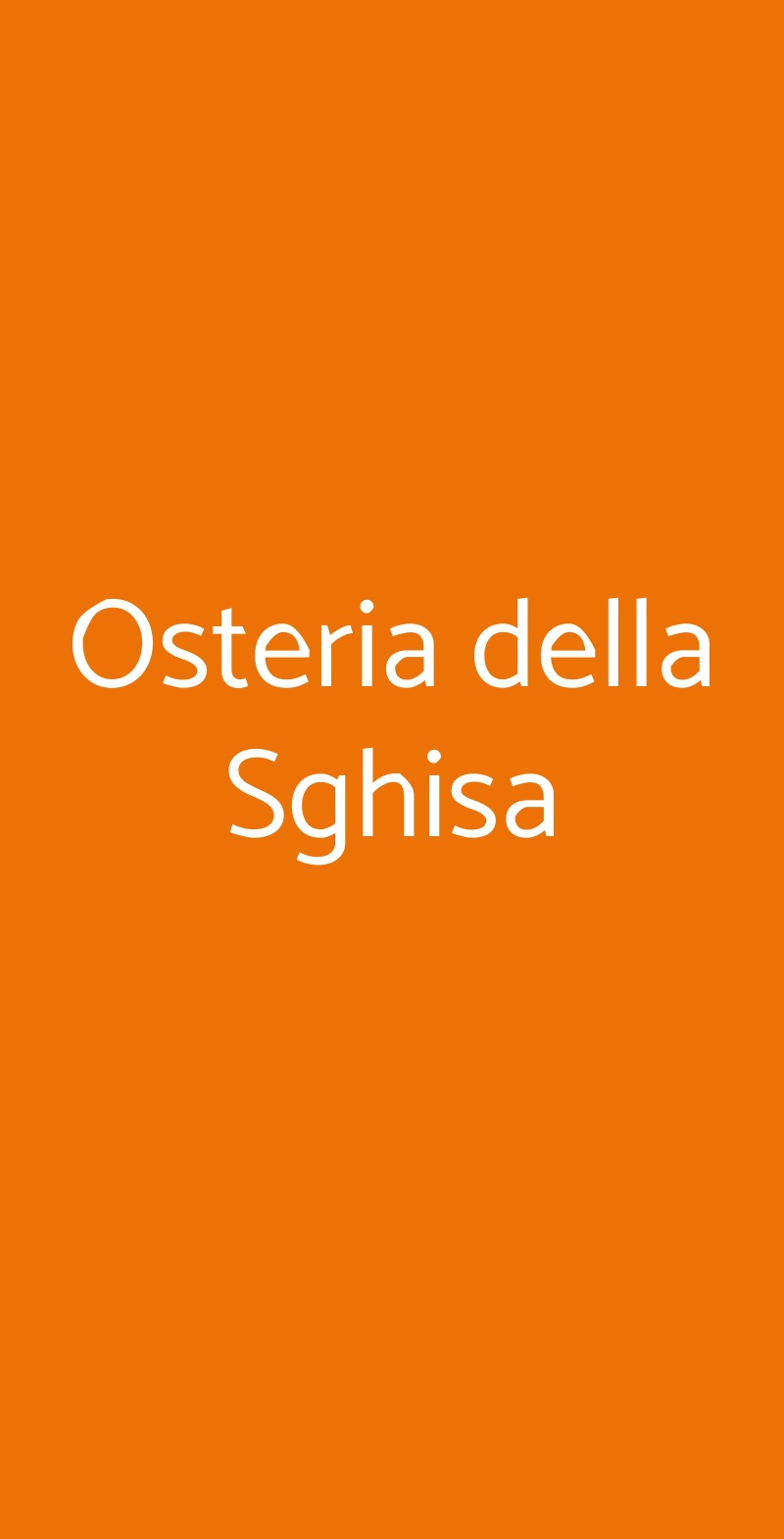 Osteria della Sghisa Faenza menù 1 pagina