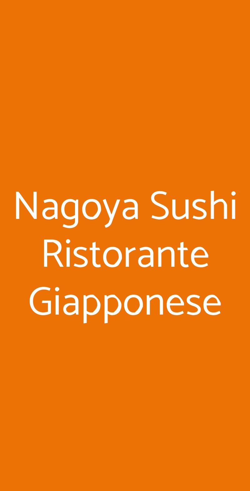 Nagoya Sushi Ristorante Giapponese Ravenna menù 1 pagina