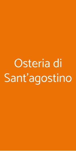 Osteria Di Sant'agostino, Faenza