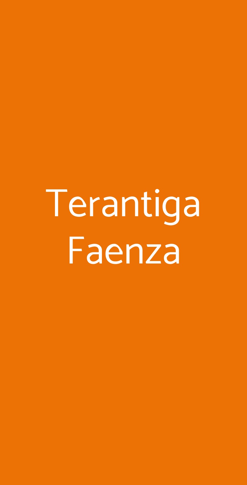 Terantiga Faenza Faenza menù 1 pagina