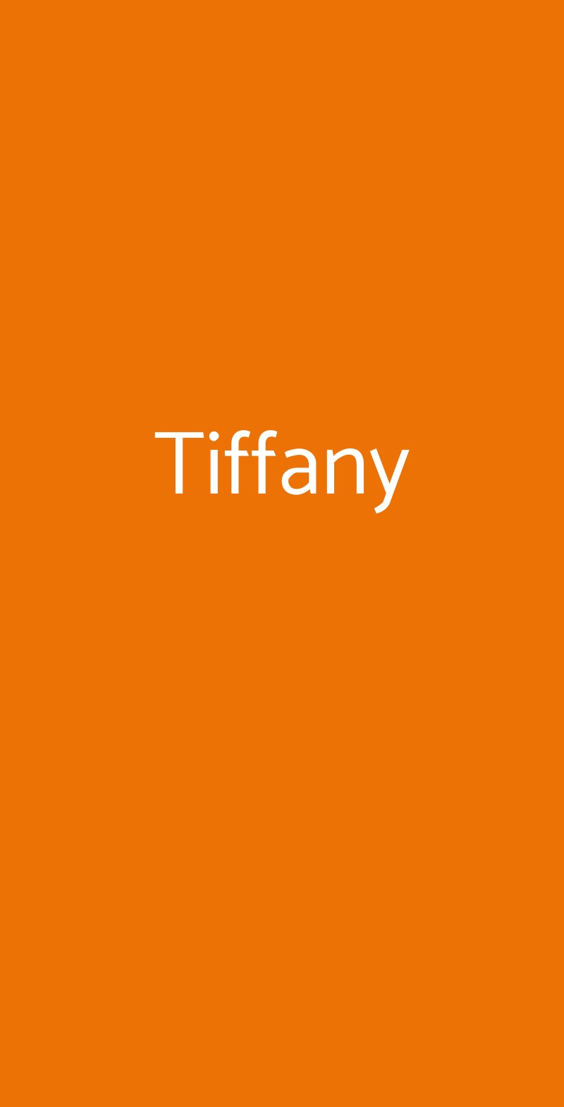 Tiffany Faenza menù 1 pagina