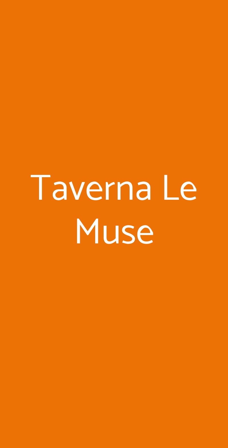 Taverna Le Muse Ravenna menù 1 pagina