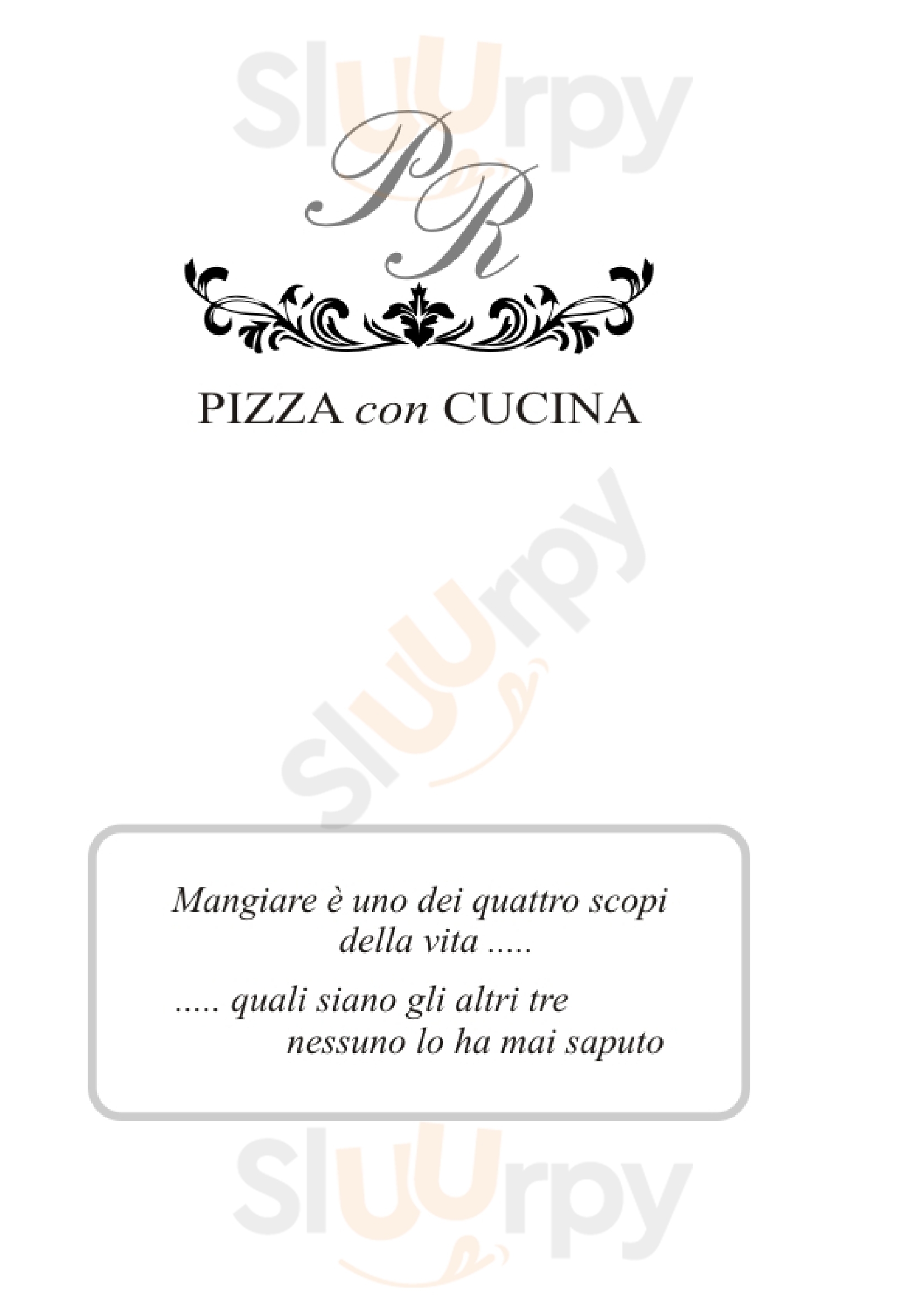 P. R. - Pizza Con Cucina Mezzano menù 1 pagina
