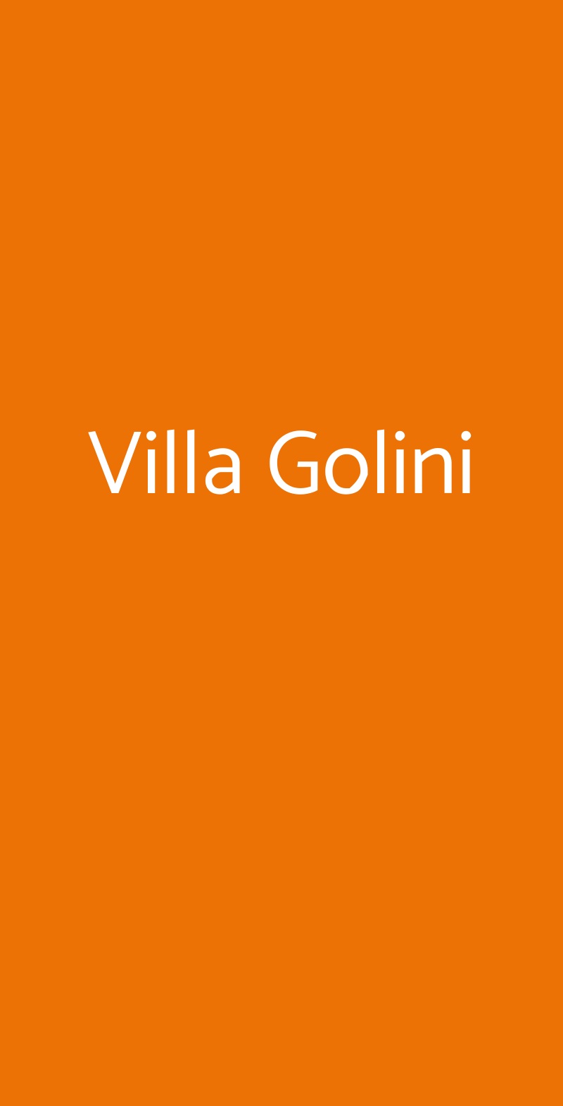 Villa Golini Riolo Terme menù 1 pagina
