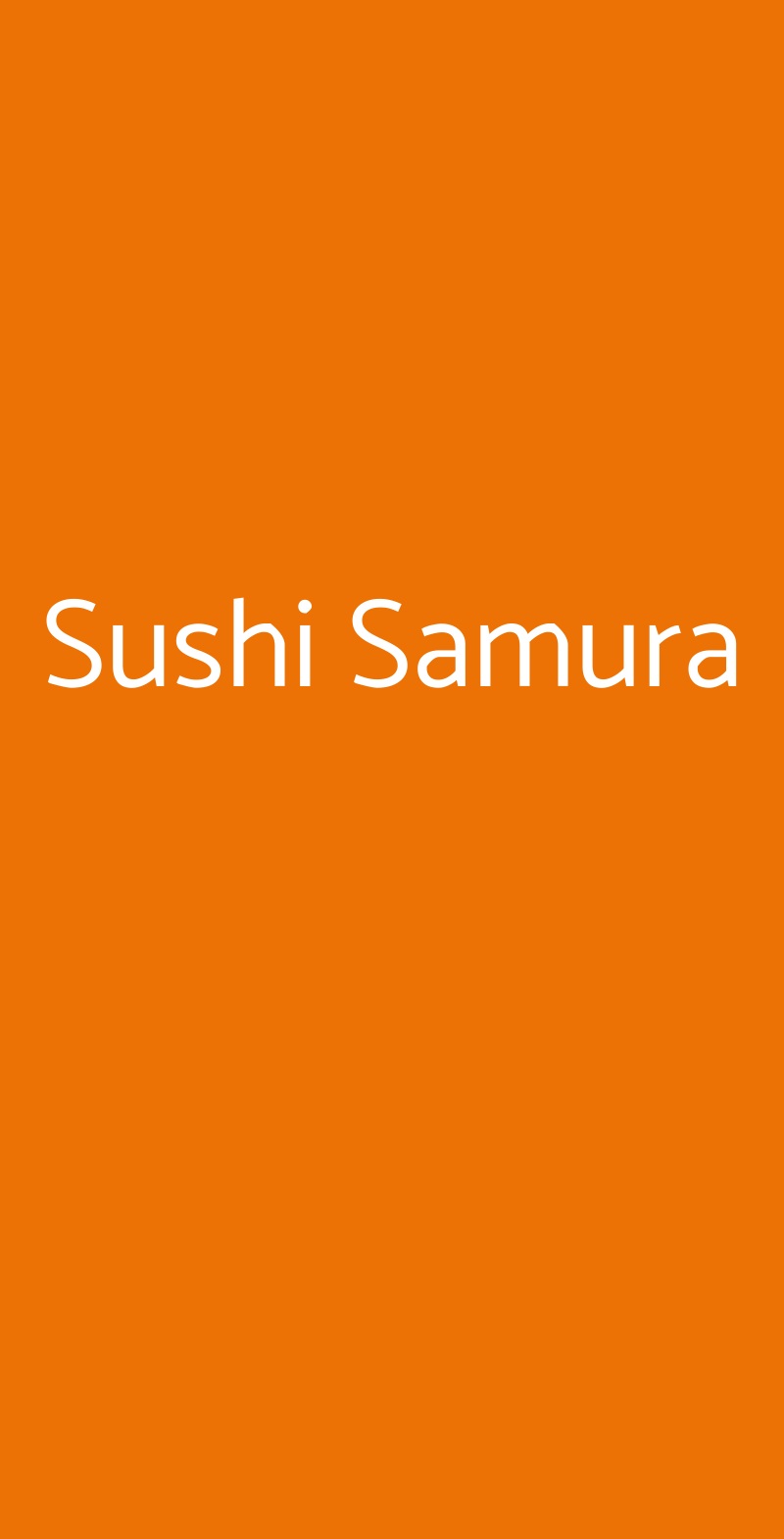 Sushi Samura Marina di Ravenna menù 1 pagina