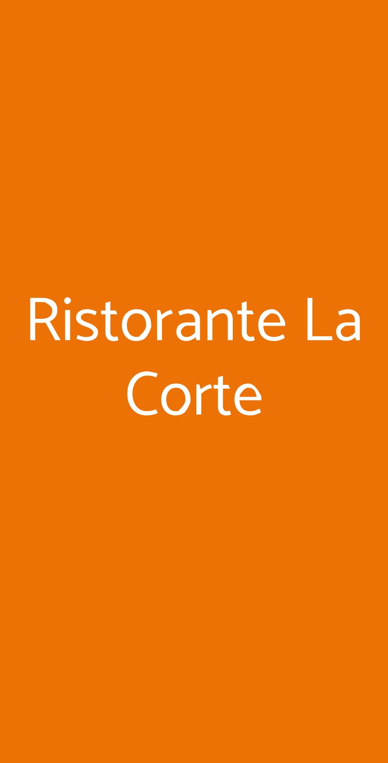 Ristorante La Corte Faenza menù 1 pagina