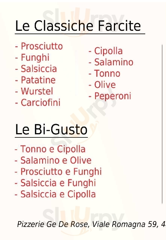 La Tegia Pizzetteria Lido Di Savio menù 1 pagina