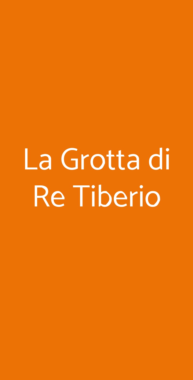 La Grotta di Re Tiberio Riolo Terme menù 1 pagina