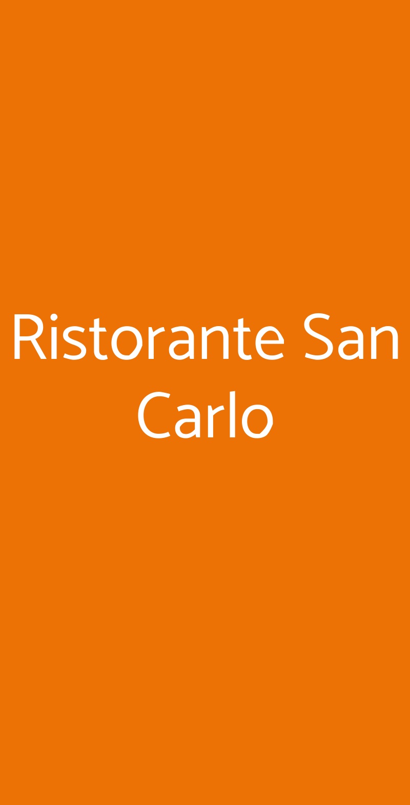 Ristorante San Carlo Alfonsine menù 1 pagina
