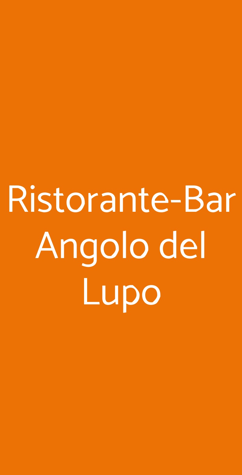 Ristorante-Bar Angolo del Lupo Grottammare menù 1 pagina