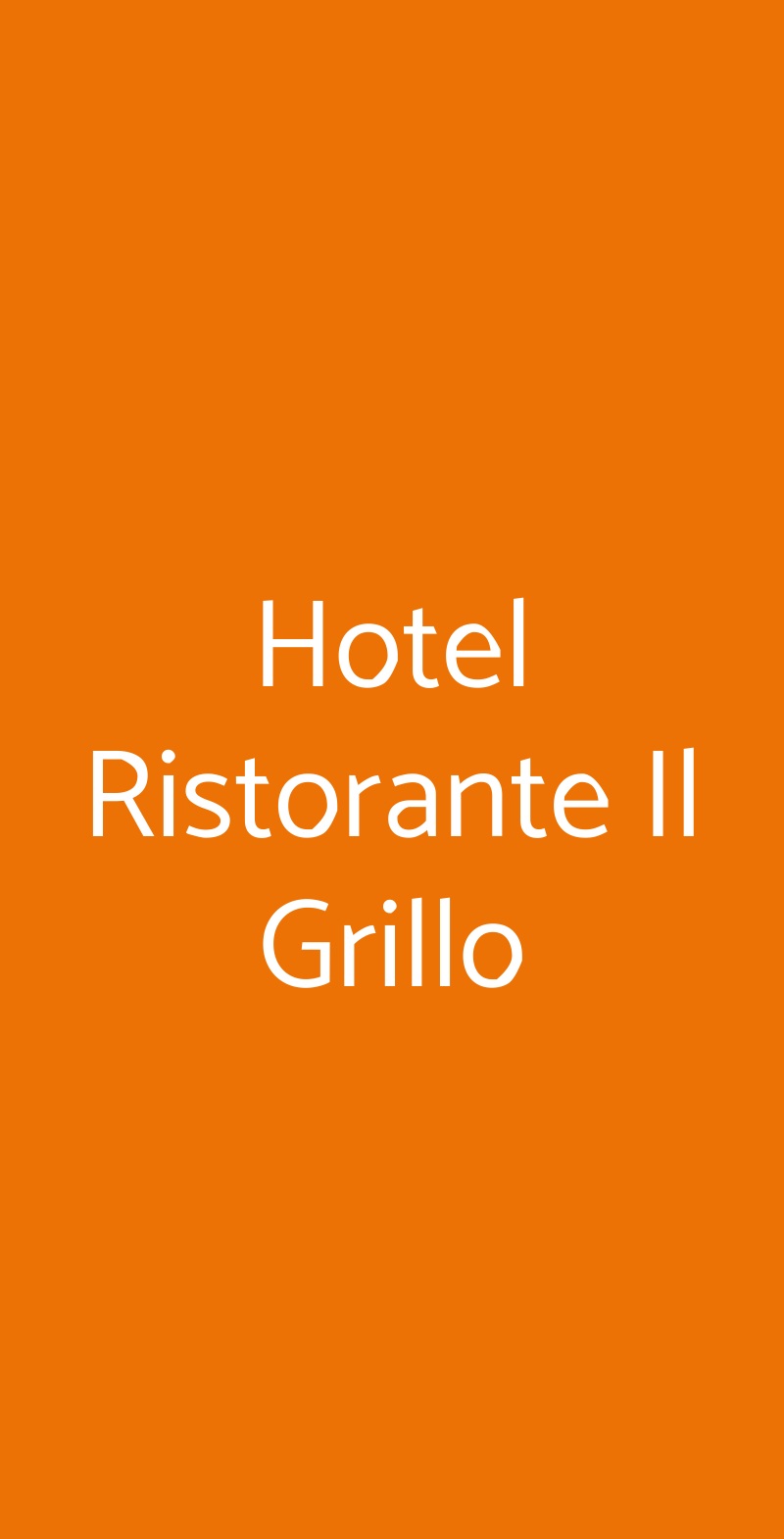 Hotel Ristorante Il Grillo Acquaviva Picena menù 1 pagina