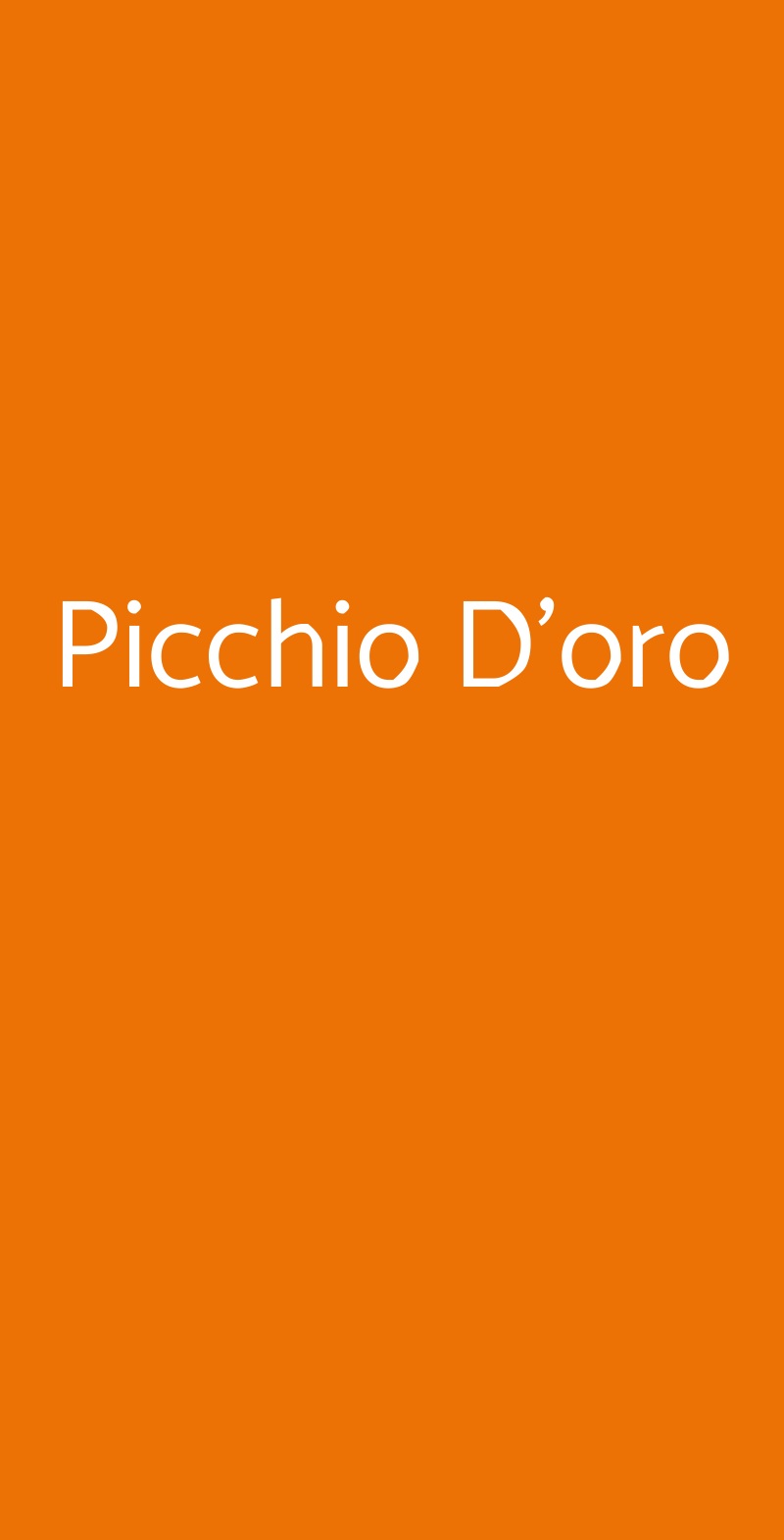 Picchio D'oro Ascoli Piceno menù 1 pagina