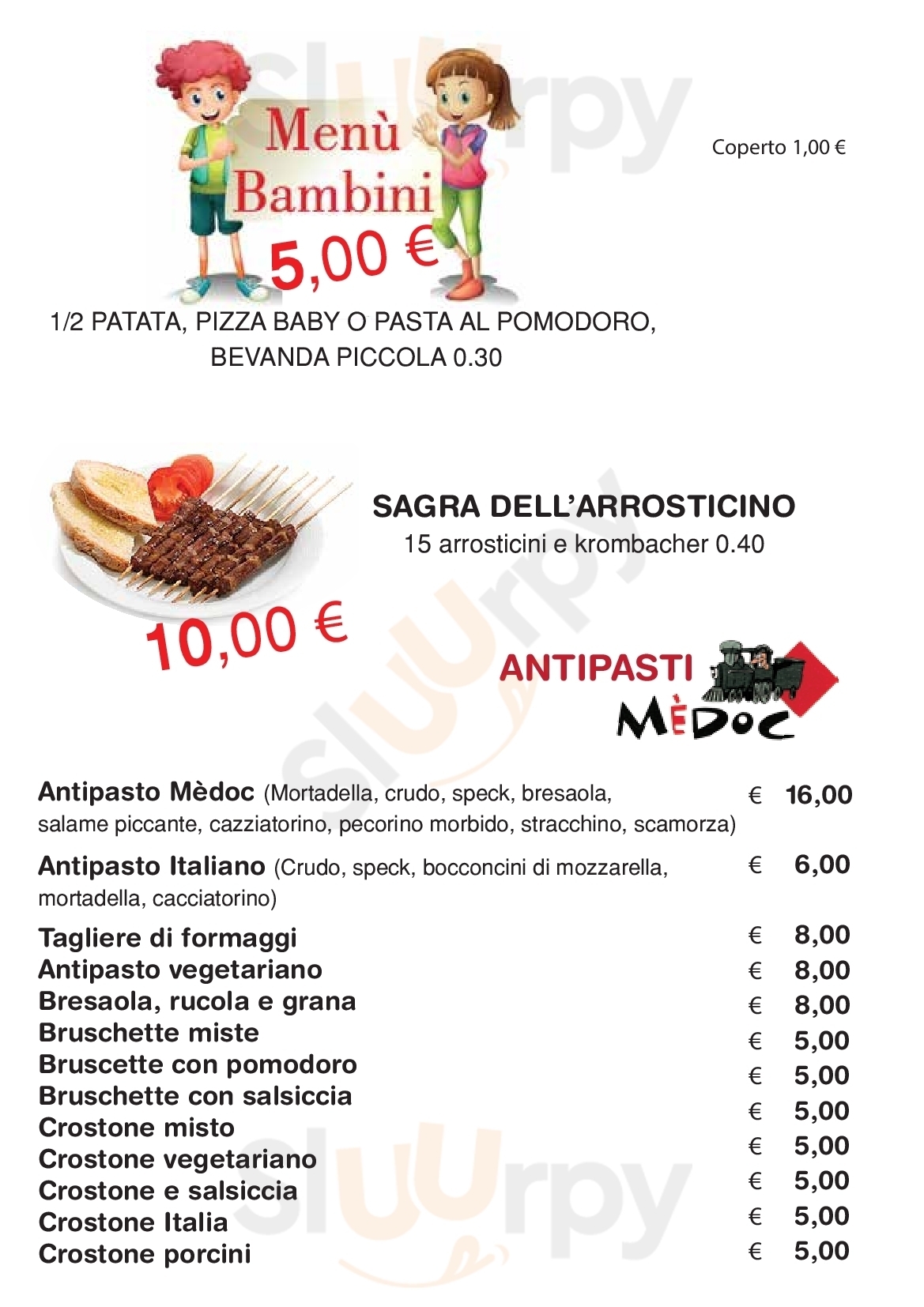 Pizzeria birreria medoc Montalto delle Marche menù 1 pagina