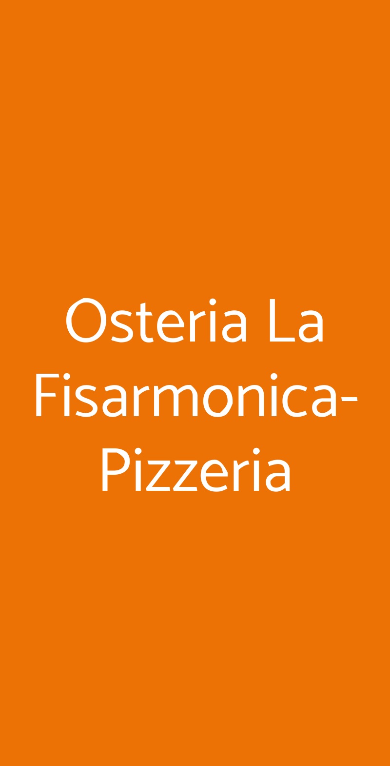 Osteria La Fisarmonica-Pizzeria Castelfidardo menù 1 pagina