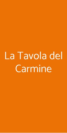 La Tavola Del Carmine, Ancona