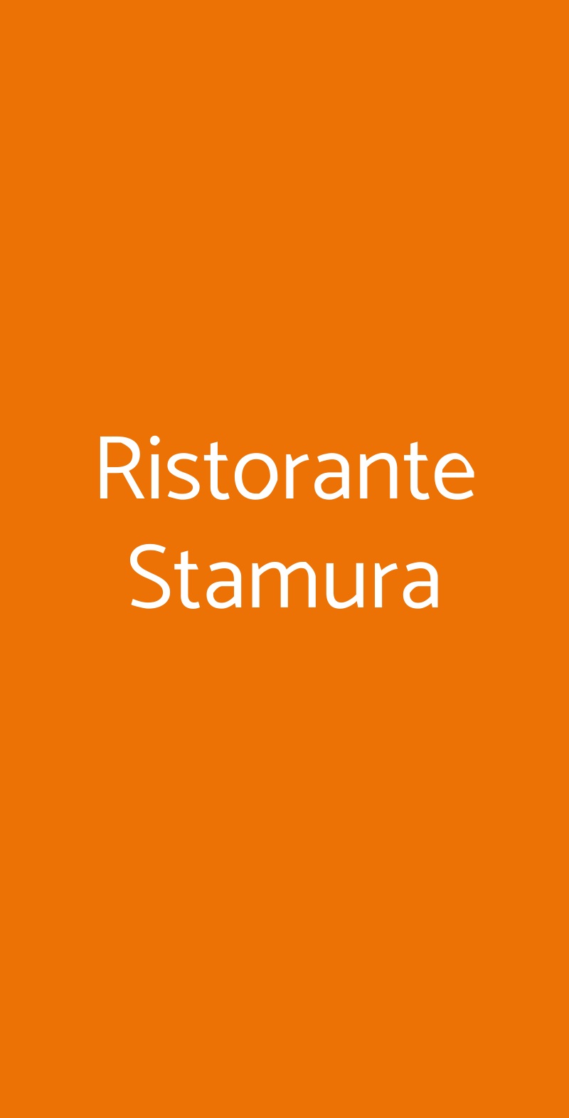 Ristorante Stamura Ancona menù 1 pagina