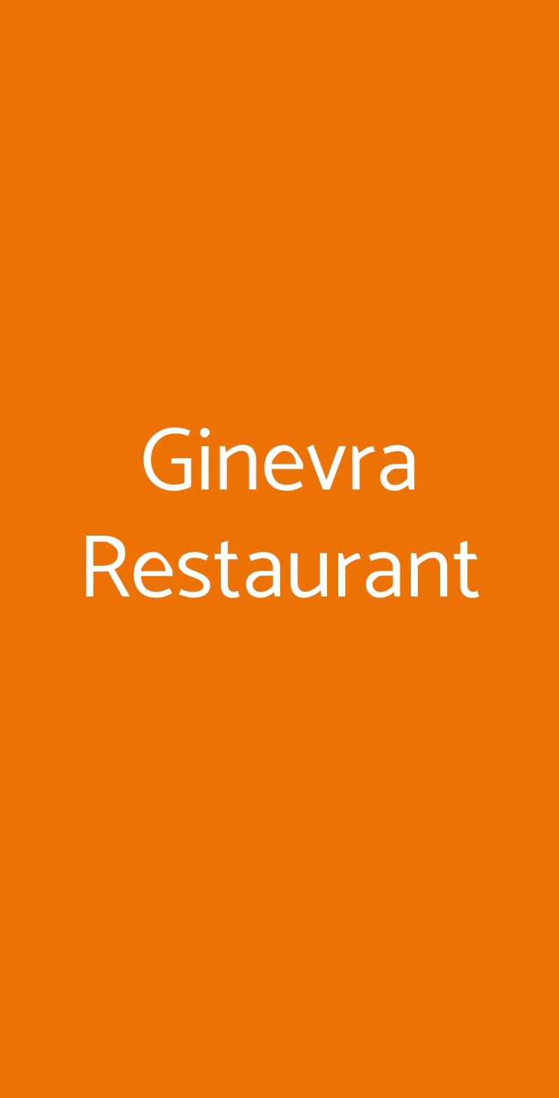 Ginevra Restaurant Ancona menù 1 pagina