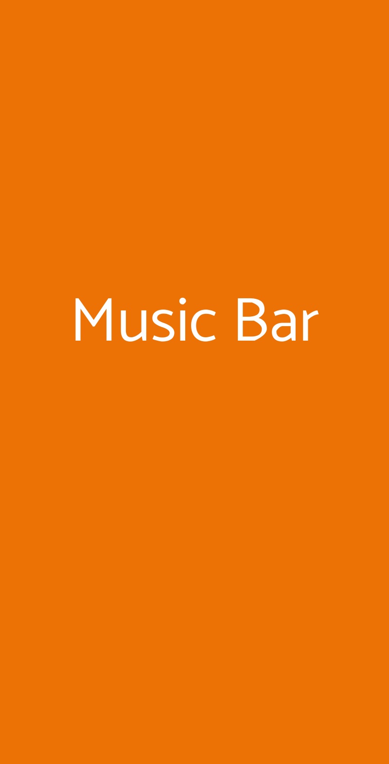 Music Bar Falconara Marittima menù 1 pagina