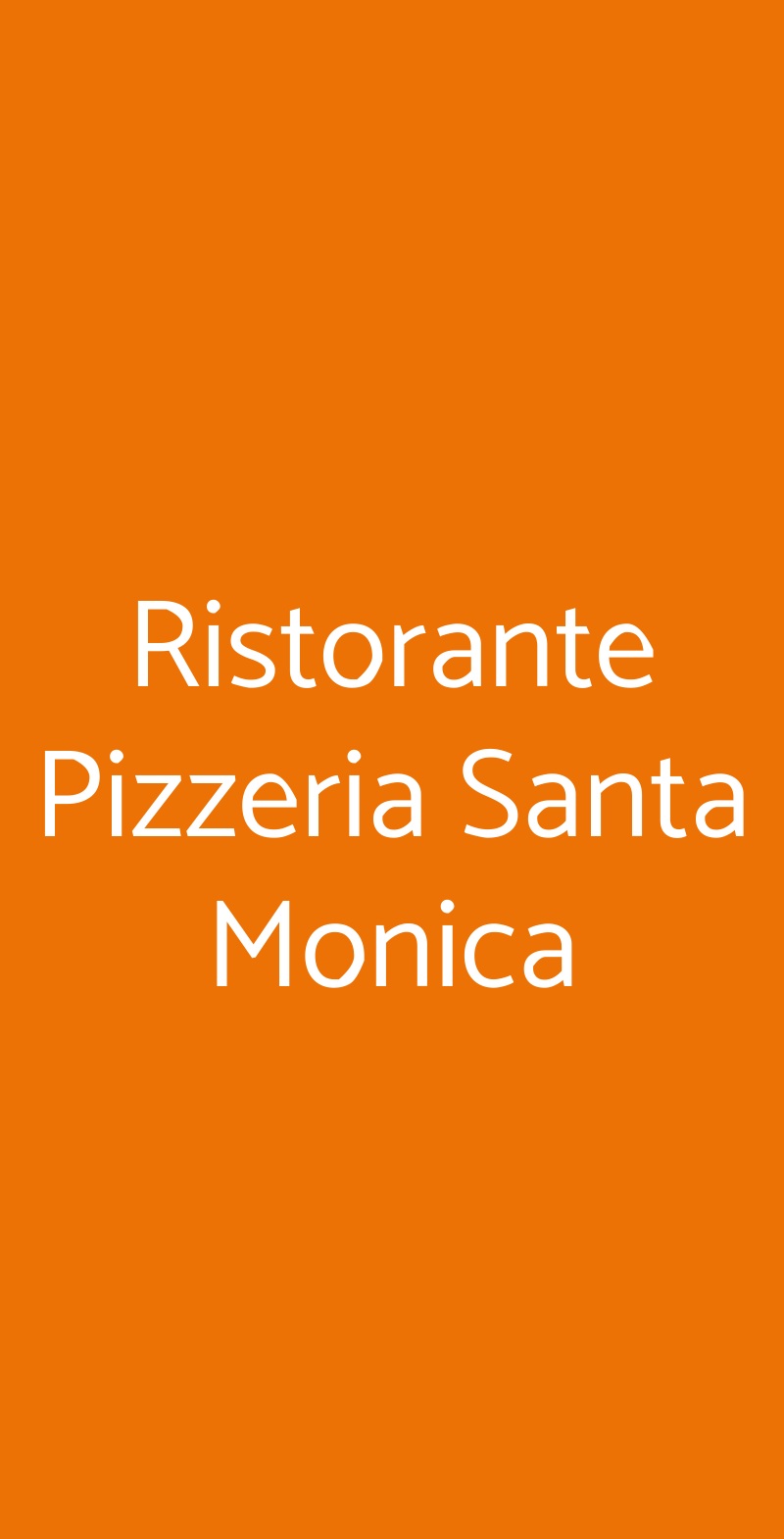 Ristorante Pizzeria Santa Monica Ancona menù 1 pagina