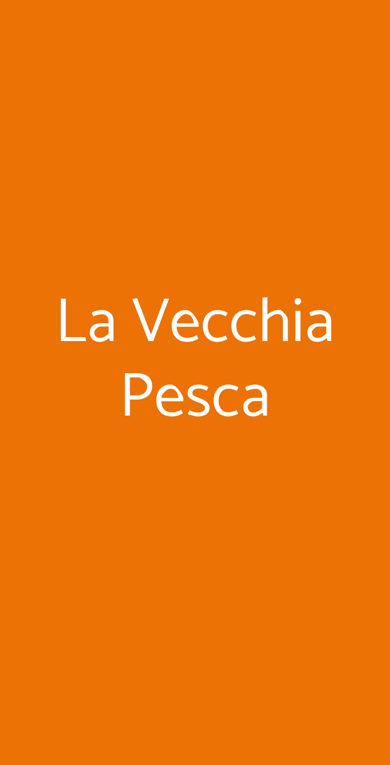 La Vecchia Pesca Ancona menù 1 pagina