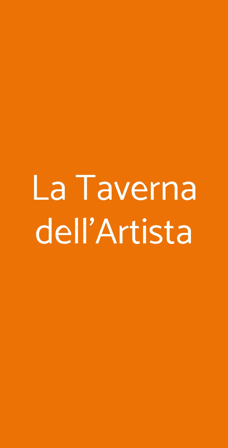 La Taverna dell'Artista Montelupone menù 1 pagina