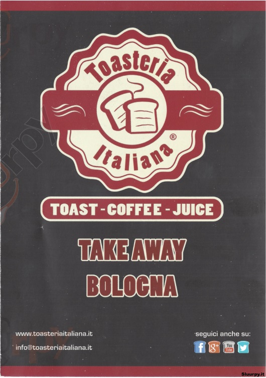 Toasteria Italiana - Bologna Bologna menù 1 pagina