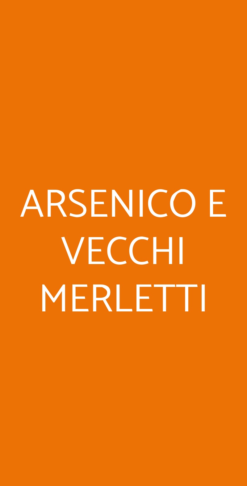 ARSENICO E VECCHI MERLETTI Acqui Terme menù 1 pagina