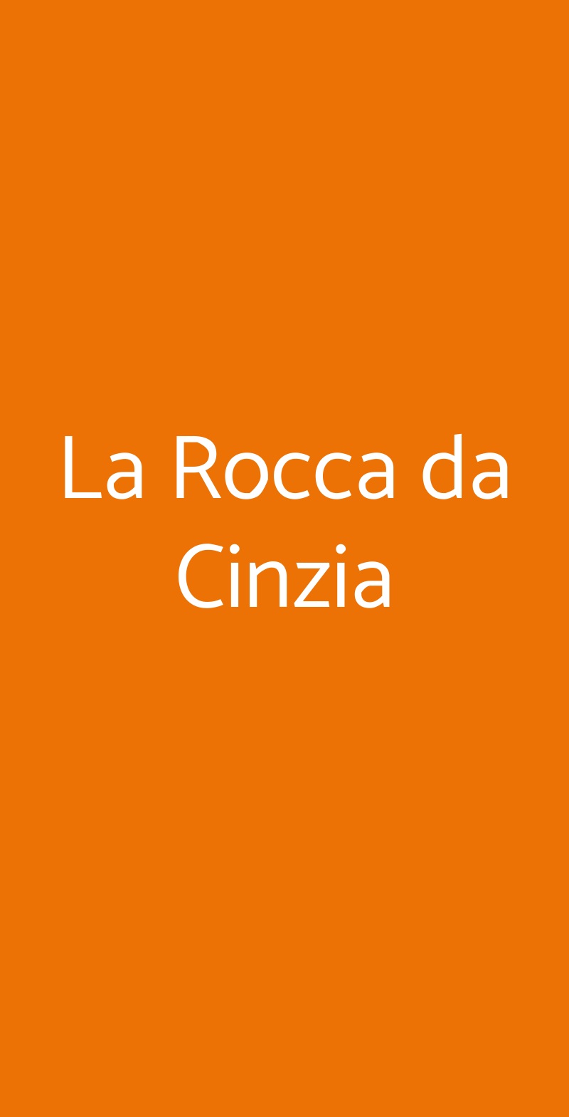 La Rocca da Cinzia Fossombrone menù 1 pagina