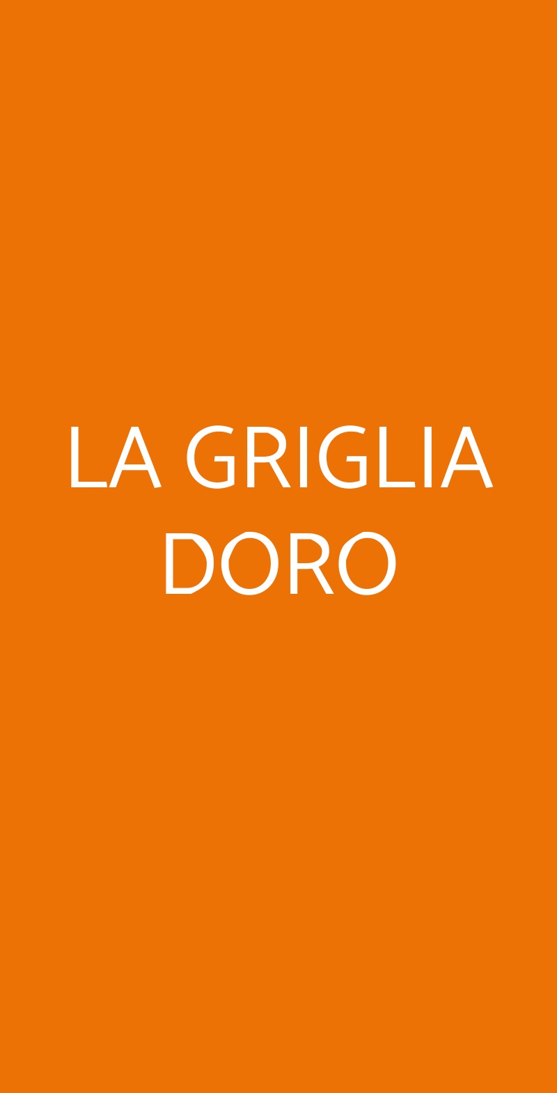 LA GRIGLIA DORO Cagliari menù 1 pagina