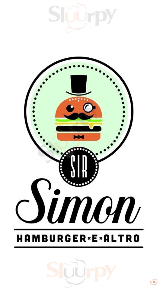 SIR SIMON Milano menù 1 pagina
