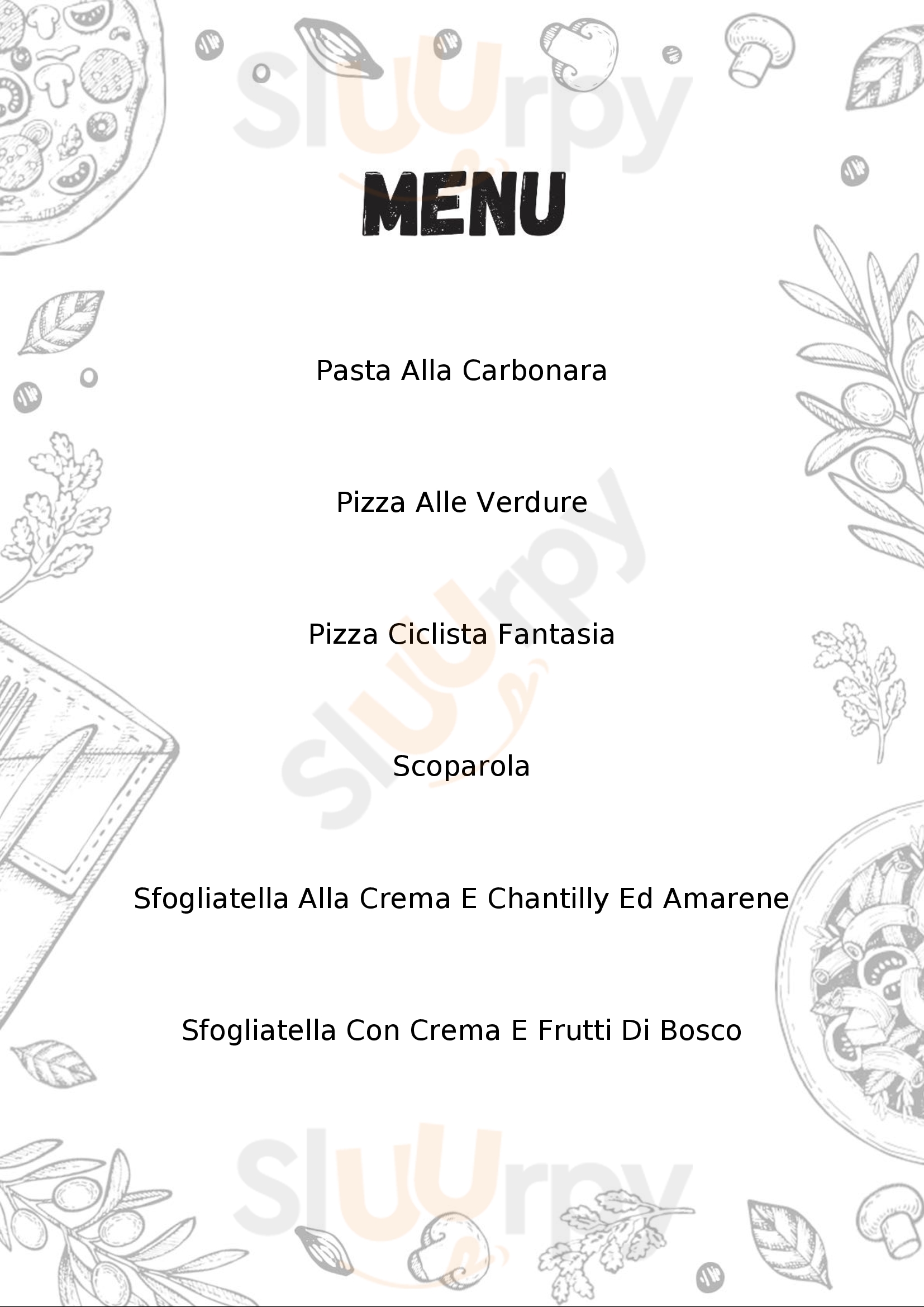 Pizzeria Da La Socera Frontone menù 1 pagina