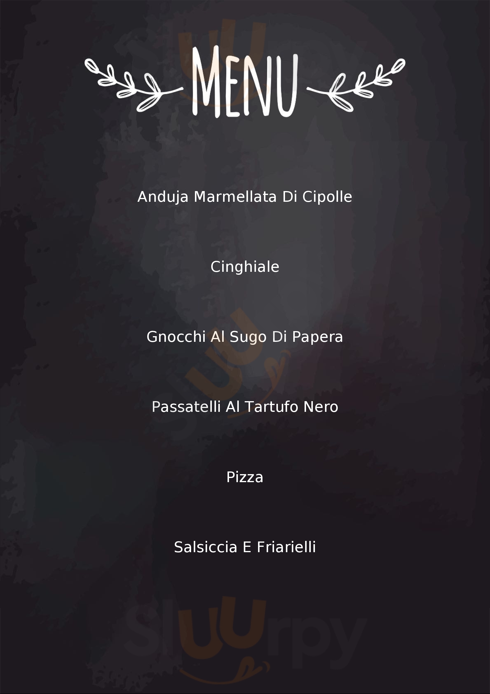 Ristorante Bar Taverna Del Cacciatore Mercatello sul Metauro menù 1 pagina