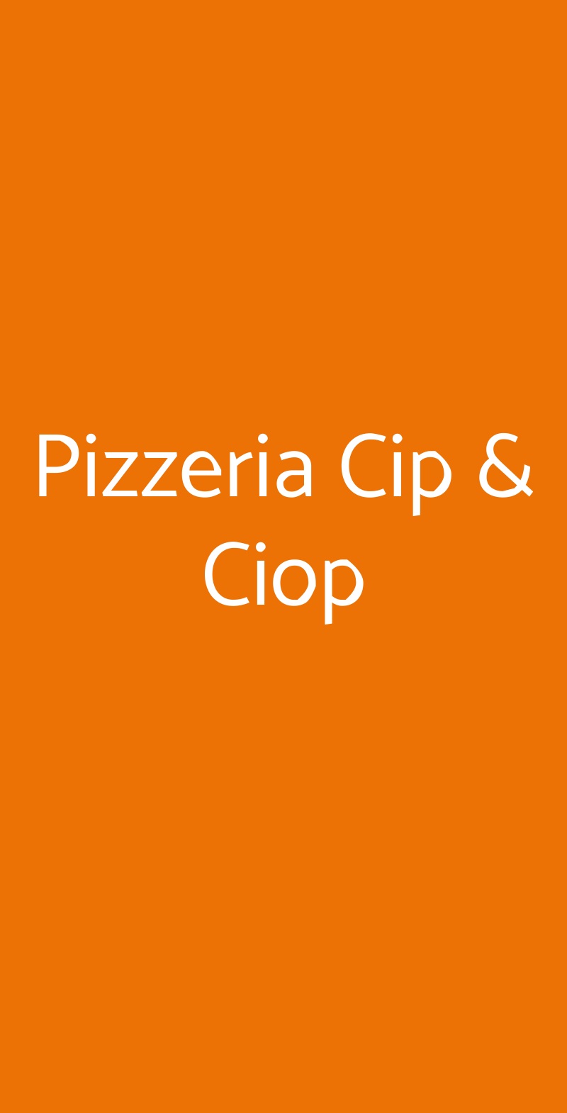 Pizzeria Cip & Ciop, Porto San Giorgio