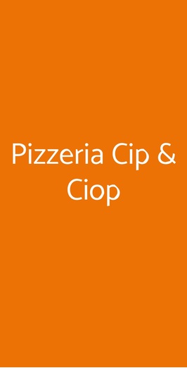 Pizzeria Cip & Ciop, Porto San Giorgio